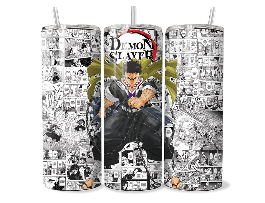 Demon Slayer - Gyomei Himejima Stone Hashira Tumbler - 20oz Stainless Steel product image (1)