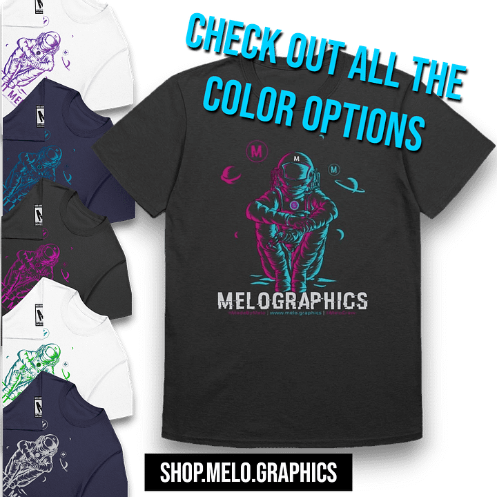 #MeloCrew Vibes: Magenta - Basic T-Shirt | #MadeByMELO product image (2)