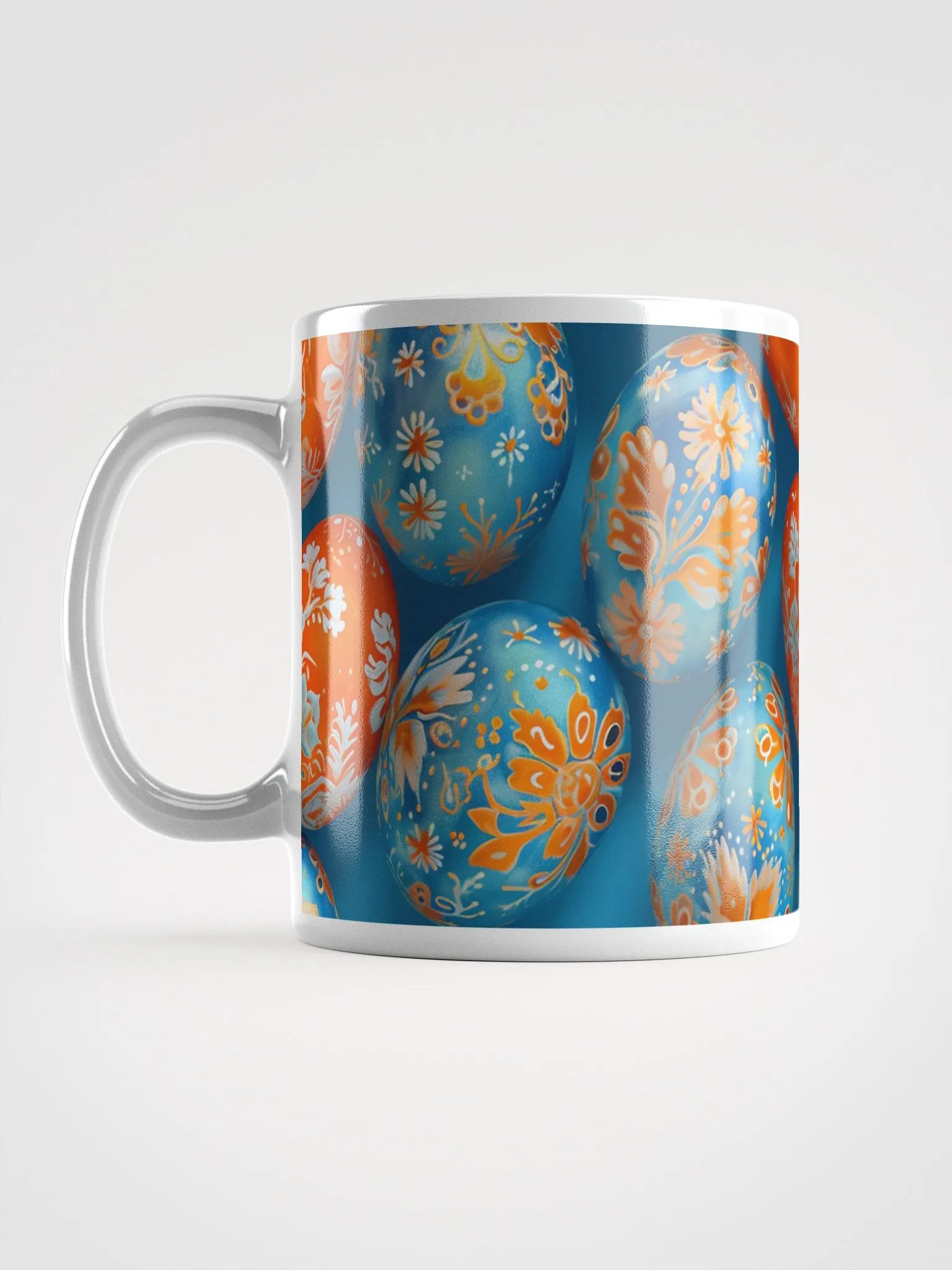 Springtime Eggs Orange & Blue Mug product image (12)