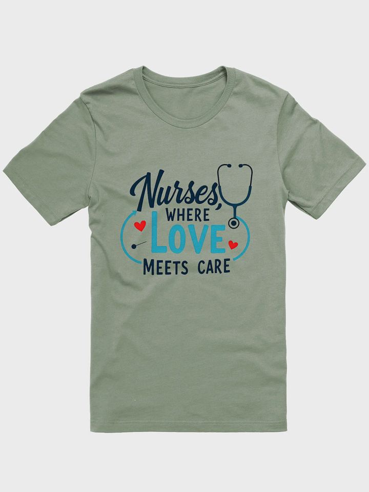 Love Meets Care Nurses T-Shirt product image (2)