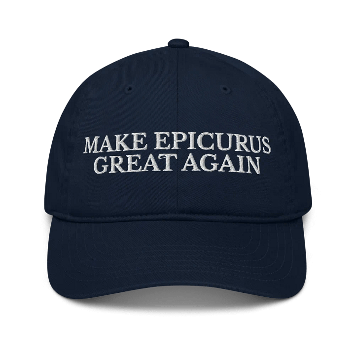 Make Epicurus Great Again (Econscious Organic Dad Hat) product image (14)