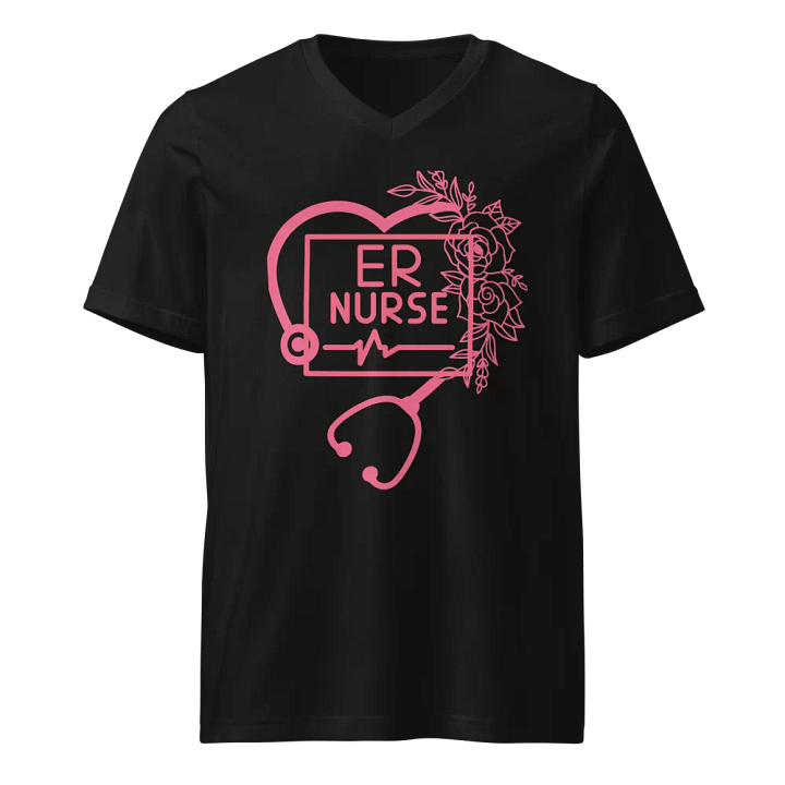 Heartfelt ER Nurse V-Neck Tee product image (1)