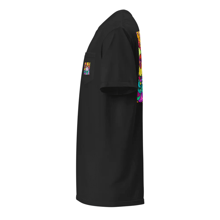 Psychedelic Swirls Unisex Pocket Tee - Wave at Sunset product image (3)