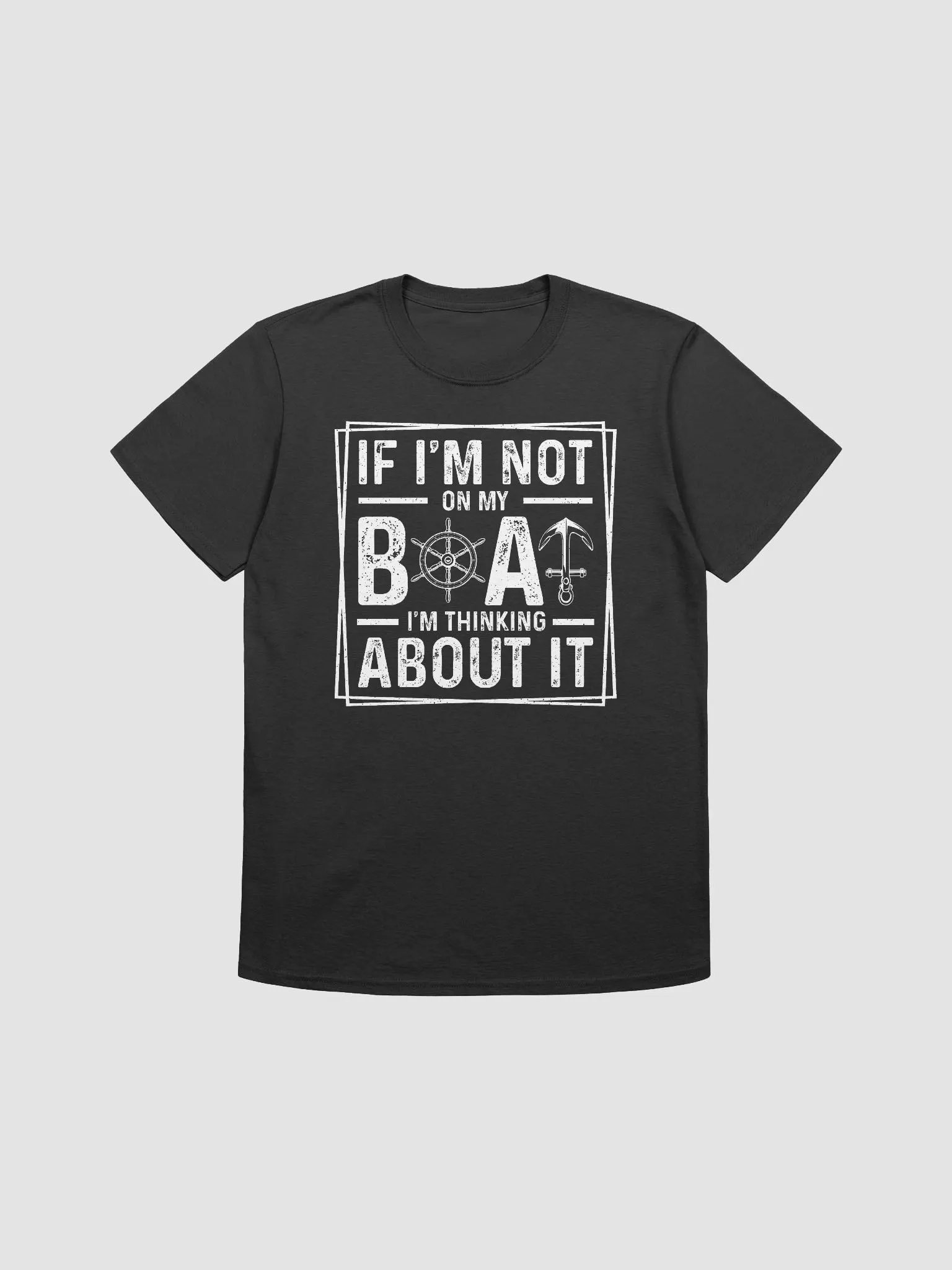 Thinking About My Boat Gildan 64000 Unisex Tshirt product image (2)