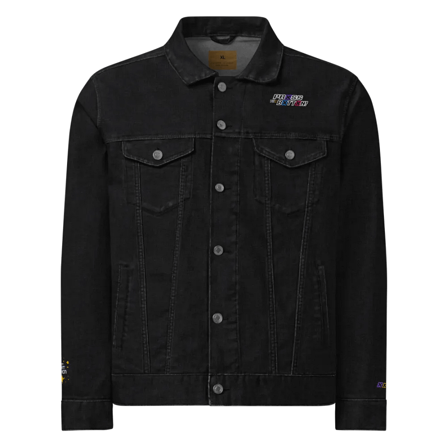 Prxss Thx Bxttxn! Denim Jacket product image (1)