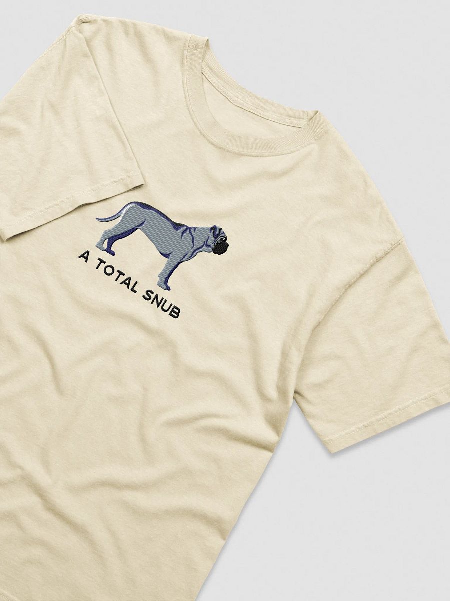 A Total Snub T-Shirt(Embroidered) of an English Mastiff(Blue) product image (43)