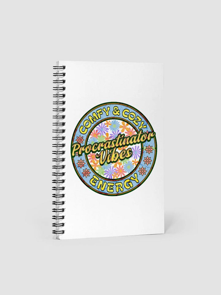 Procrastinator Vibes Comfy And Cozy Energy Spiral Notebook product image (2)