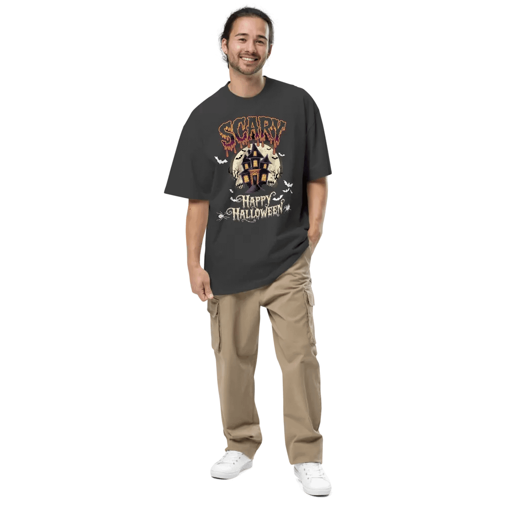 Glowing Haunted House Halloween T-Shirt product image (4)