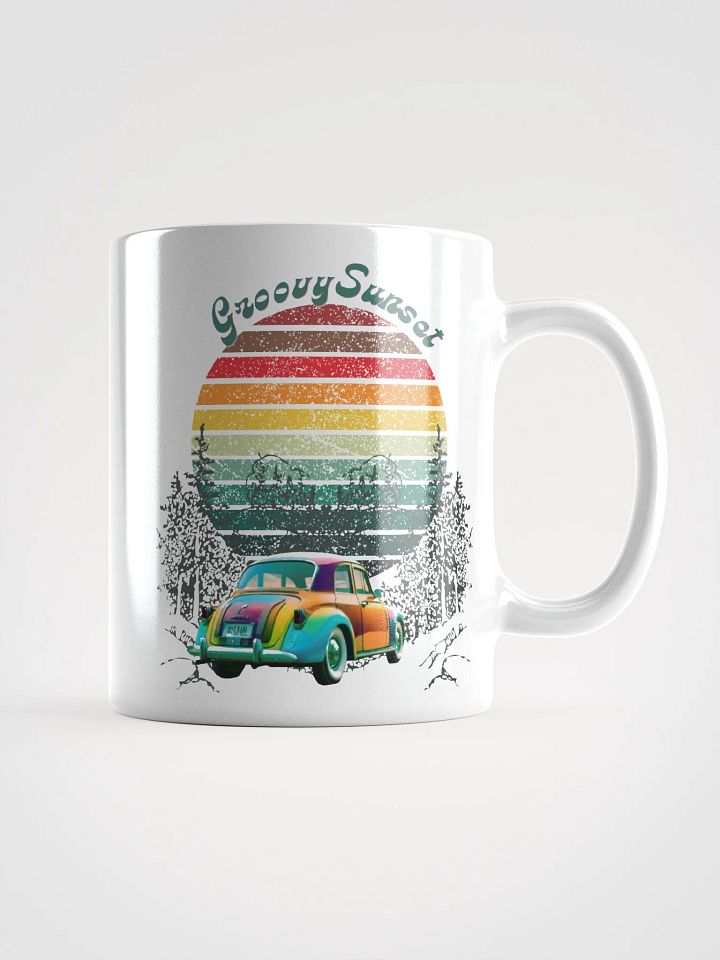 Retro Rainbow Car / Groovy Sunset Mug product image (2)