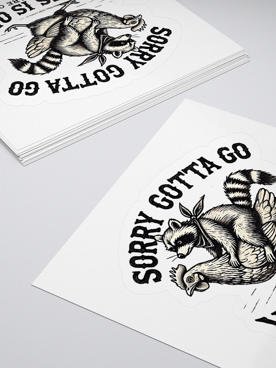 Sorry Gotta Go Vibes Is Off Sticker product image (4)