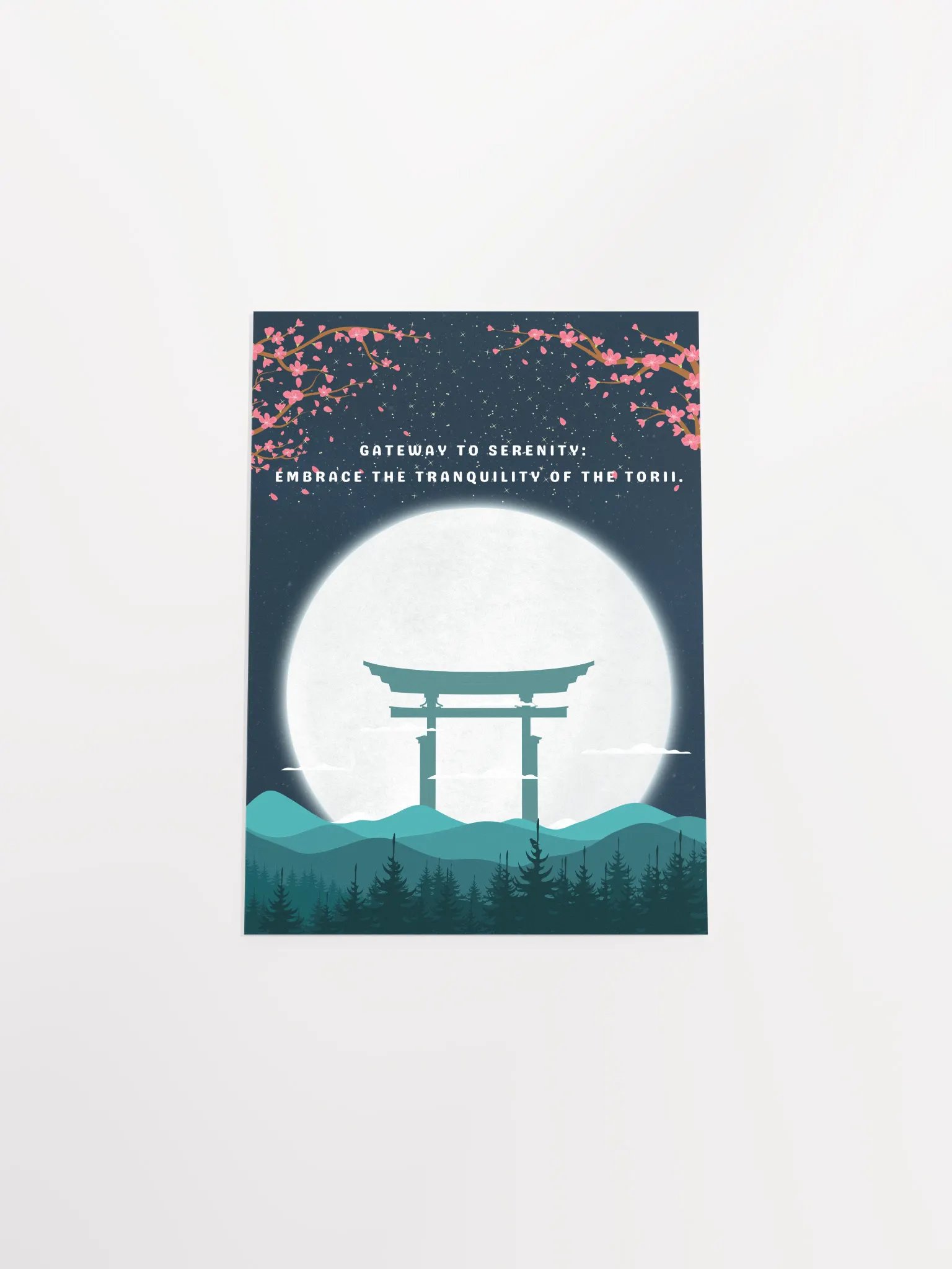 Tranquil Torii Moonlight Poster product image (4)