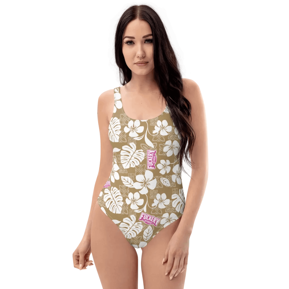 Fuckery Offroad Ladies Hawaiian Swinsuit - Tan product image (1)