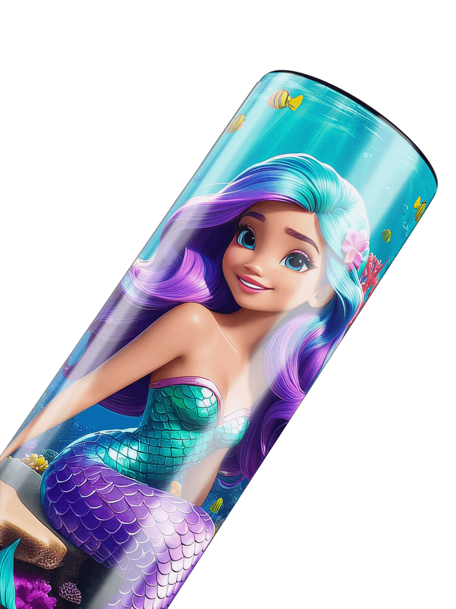 Mermaid Princess 20 oz Skinny Stainless Steel Tumbler - v1 product image (6)