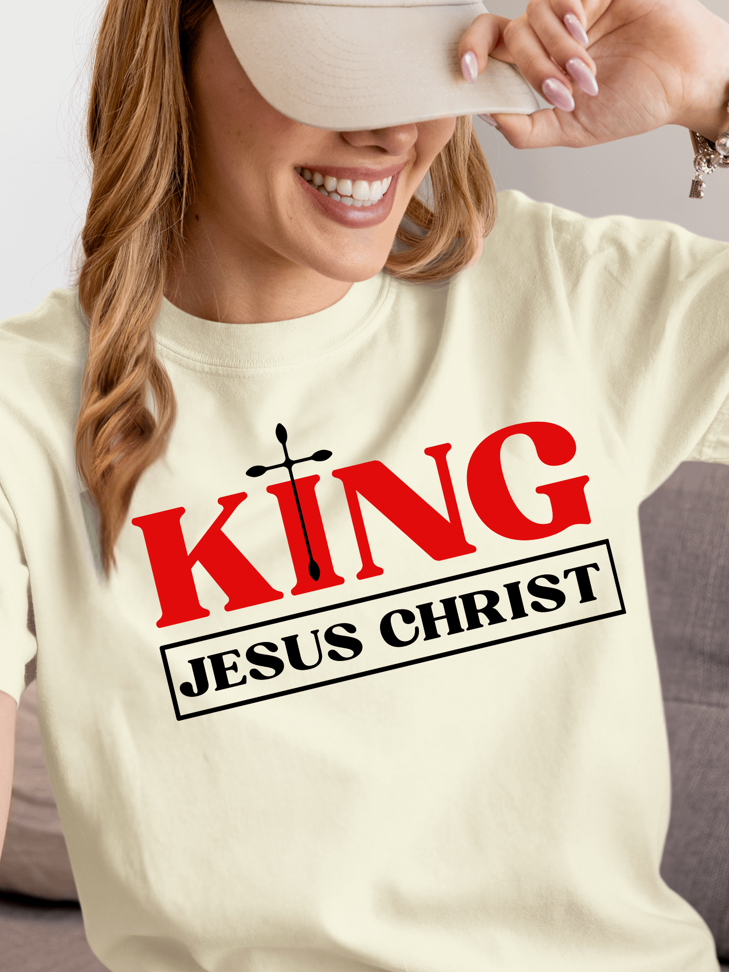 King Jesus Christ T-Shirt | Bold Christian Faith Tee for Believers | Raise2shine product image (1)
