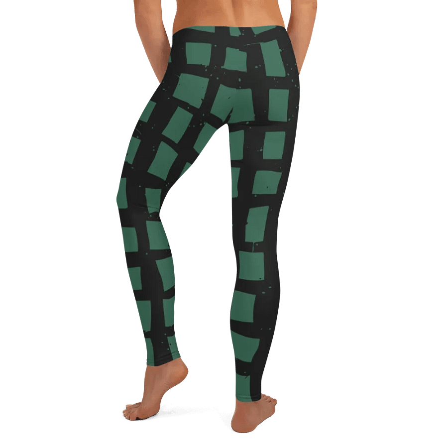 Customizable Green Grid Leggings product image (8)