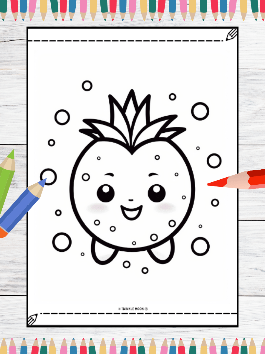 20 Cute Kawaii Coloring Pages#6 (PDF Coloring Pages) product image (3)