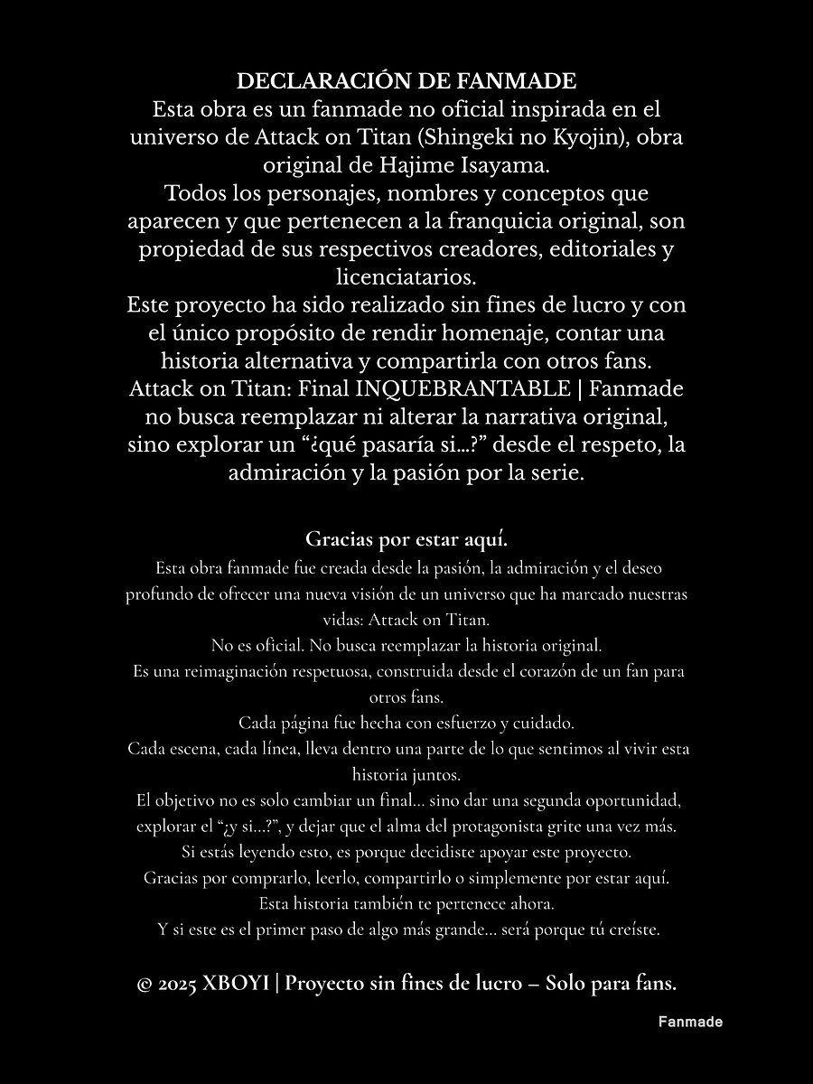 Attack on Titan: Final INQUEBRANTABLE | Fanmade product image (2)
