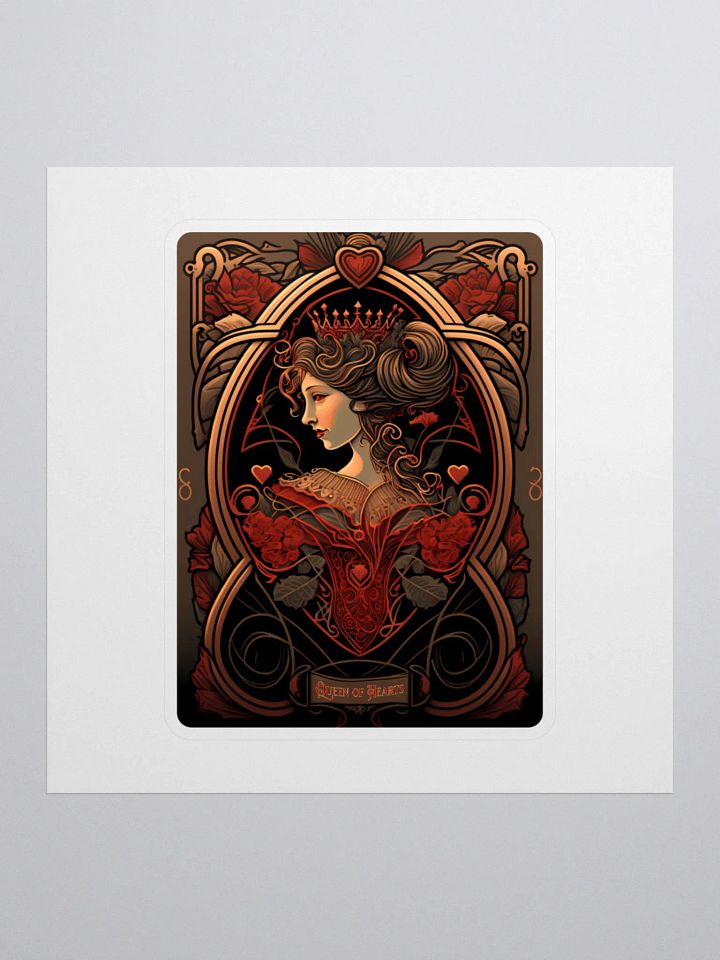 Regal Queen of Hearts Sticker product image (1)