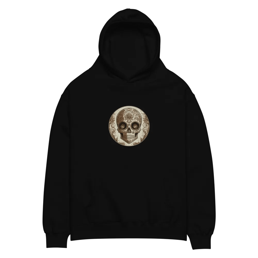 Ornate Skull Art Oversized Hoodie product image (3)