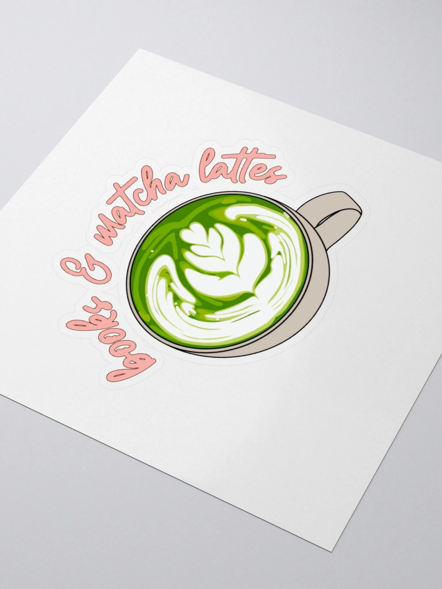 Books and Matcha Lattes Sticker product image (3)