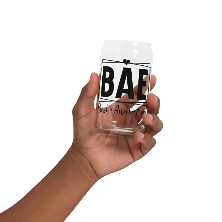 'BAE: Best-Aunt-Ever' Glass product image (2)