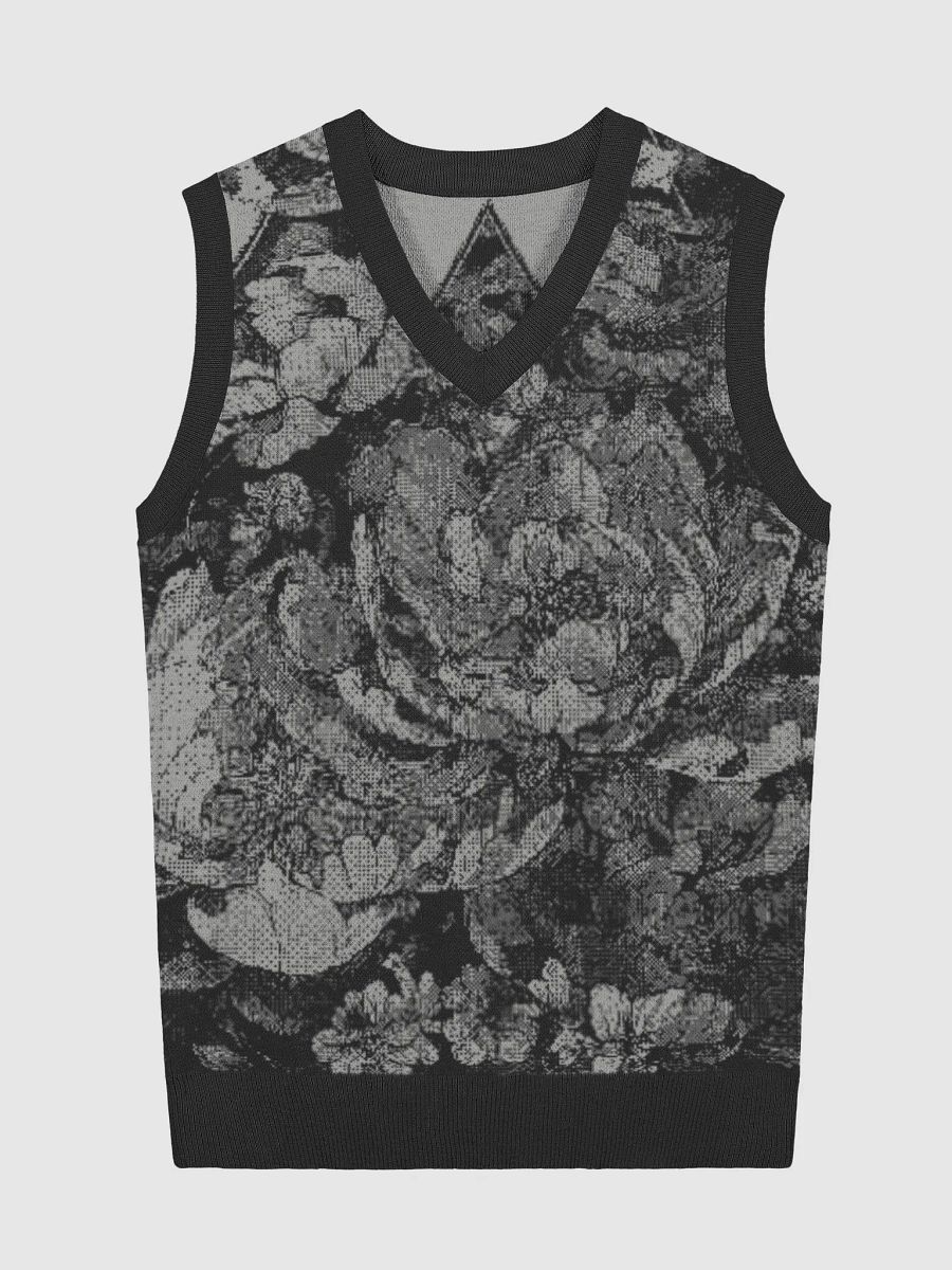 Floral Bliss Knitted V-Neck Vest product image (3)