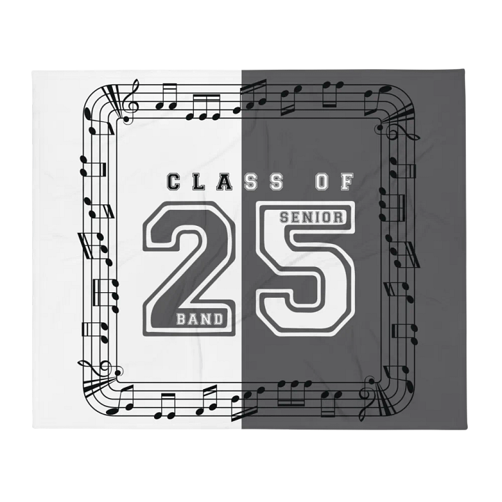 Class of 25 Band Senior Throw product image (1)