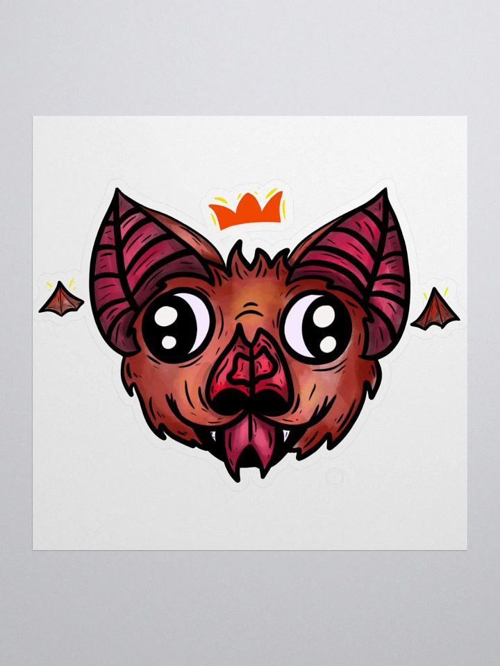 Tobias the bat full color sticker product image (1)