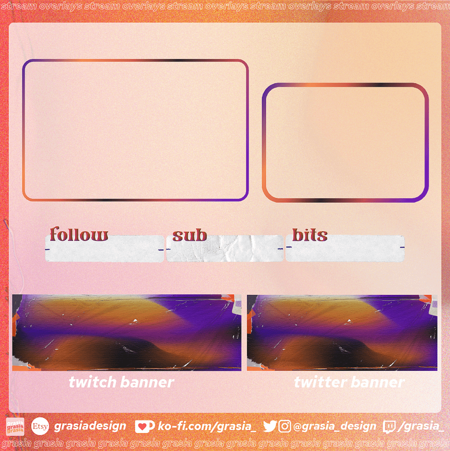 Thermal Sticker Stream Overlay Set product image (4)