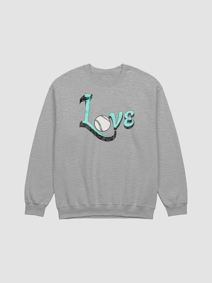 Love Baseball Sporty Crewneck Sweatshirt product image (17)