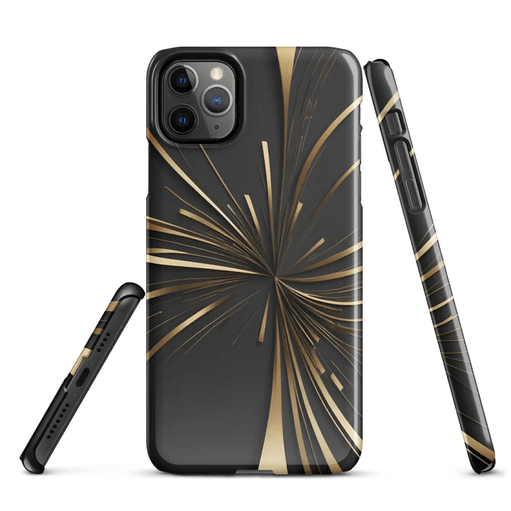Snap Case for iPhone – The golden Lines Nr. 1 product image (5)