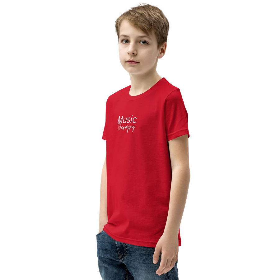Music Therapy Youth T-Shirt - Red product image (3)