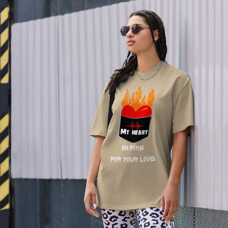 My heart on fire for your love Tee product image (31)