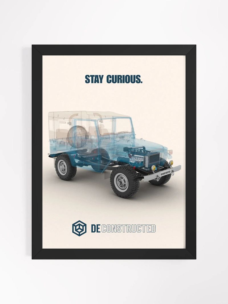 4x4 X-ray View Framed Poster