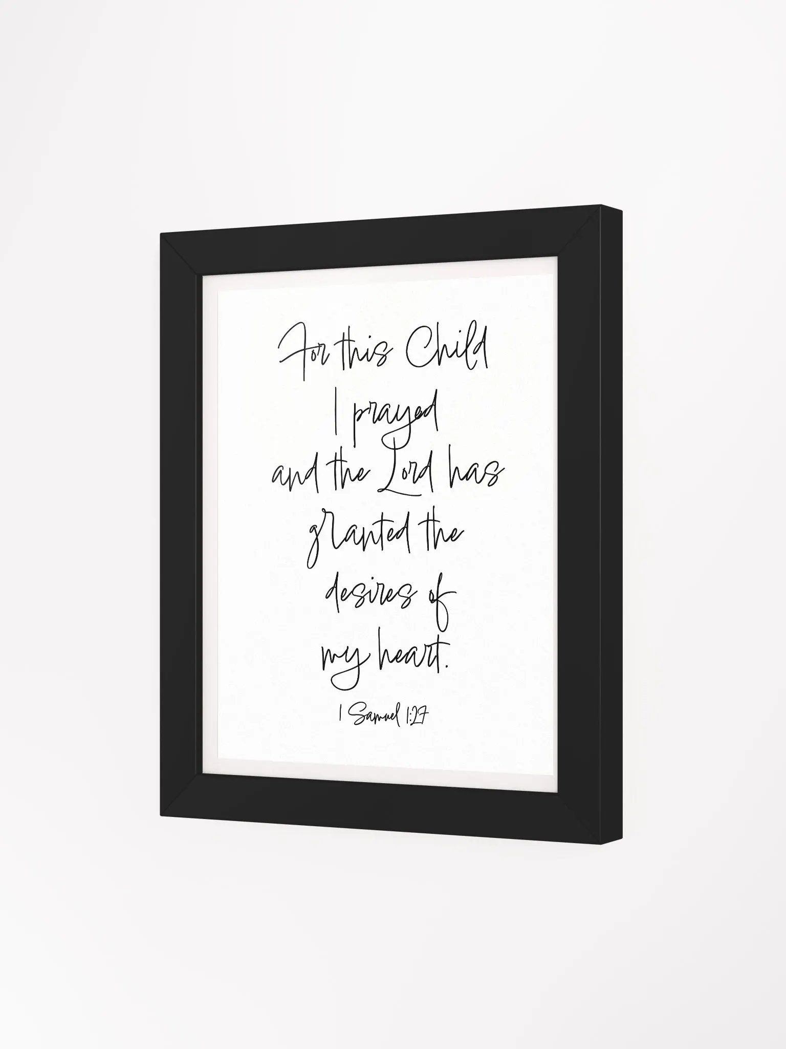 For this Child, I prayed - Framed product image (22)