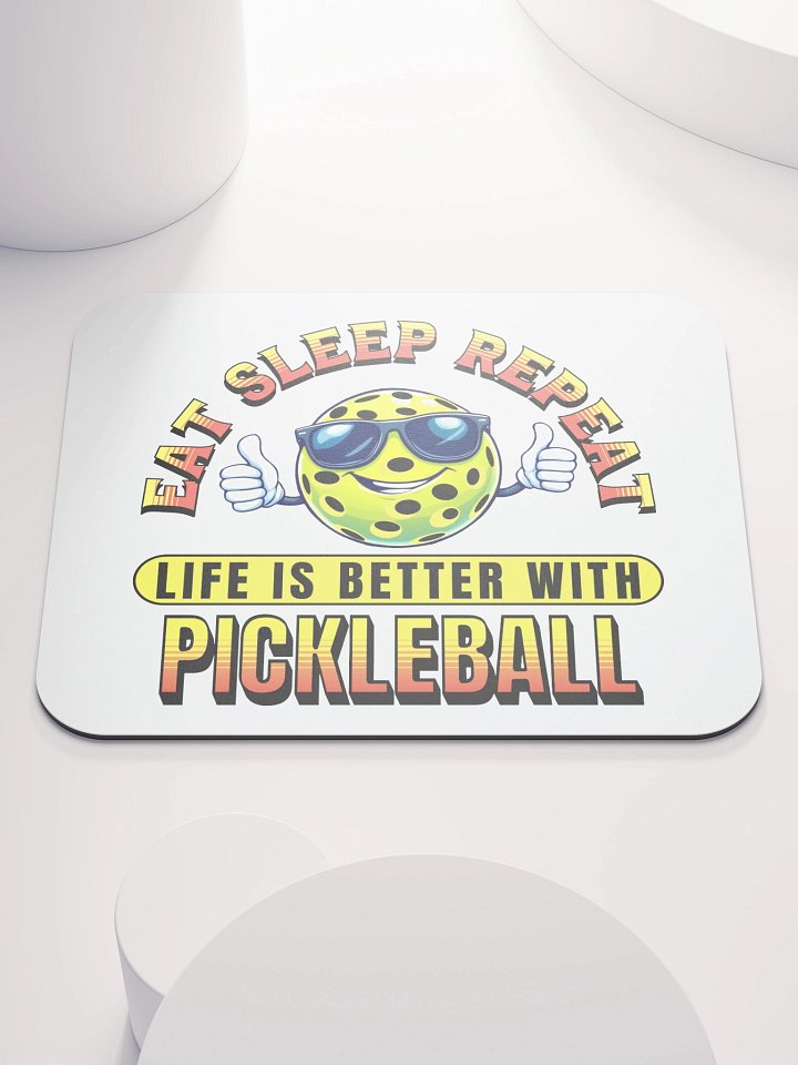 Eat Sleep Repeat Pickleball Thumbs Up Vibes Mouse Pad product image (2)