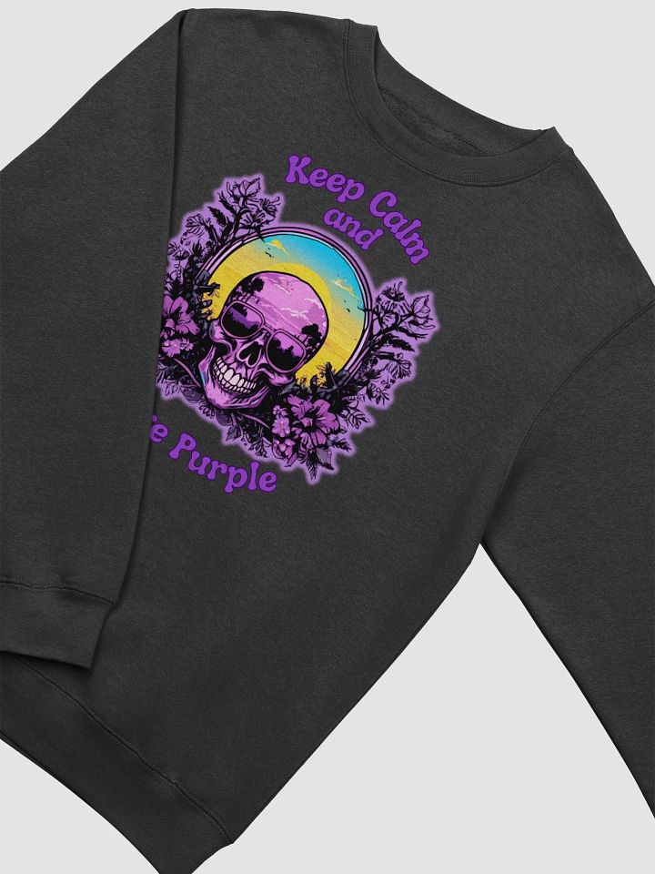 Purple Skull Love premium crewneck sweatshirt product image (2)