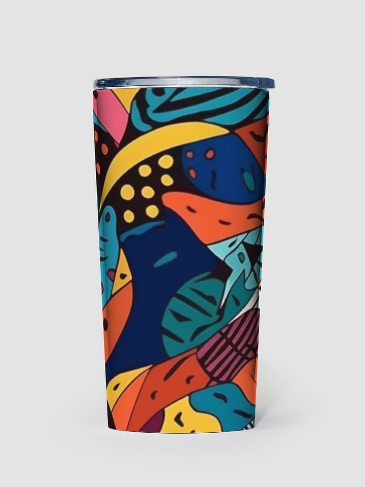 Abstract Color Fusion Artwork Tumbler - 20 oz product image (1)