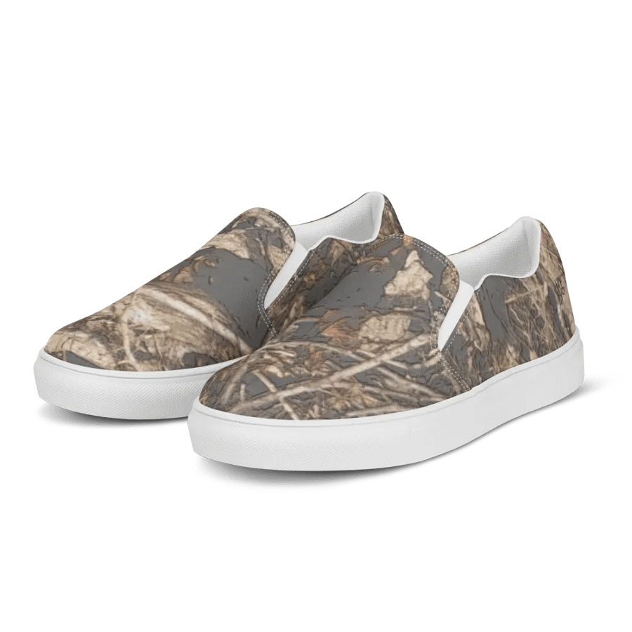 Women's Slip-On Canvas Shoes - Dead Split - It Happennnns Camo product image (5)