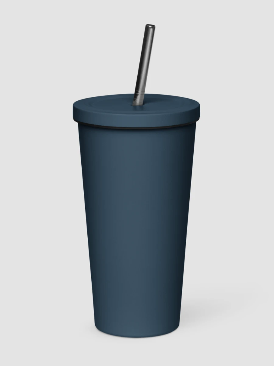 Insulated Tumbler with Straw - Navy product image (2)