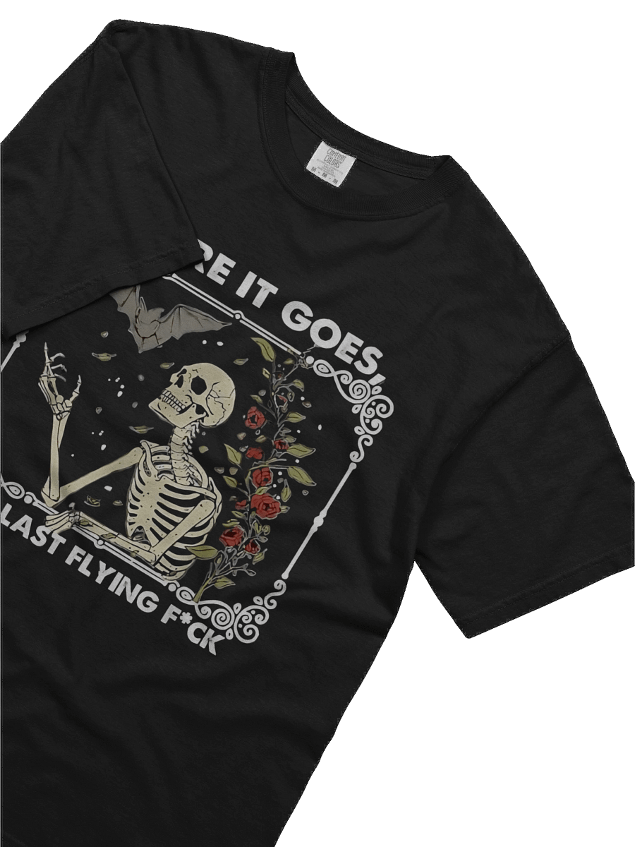 There it Goes My Last Flying F Funny Halloween Skeleton T-Shirt product image (5)