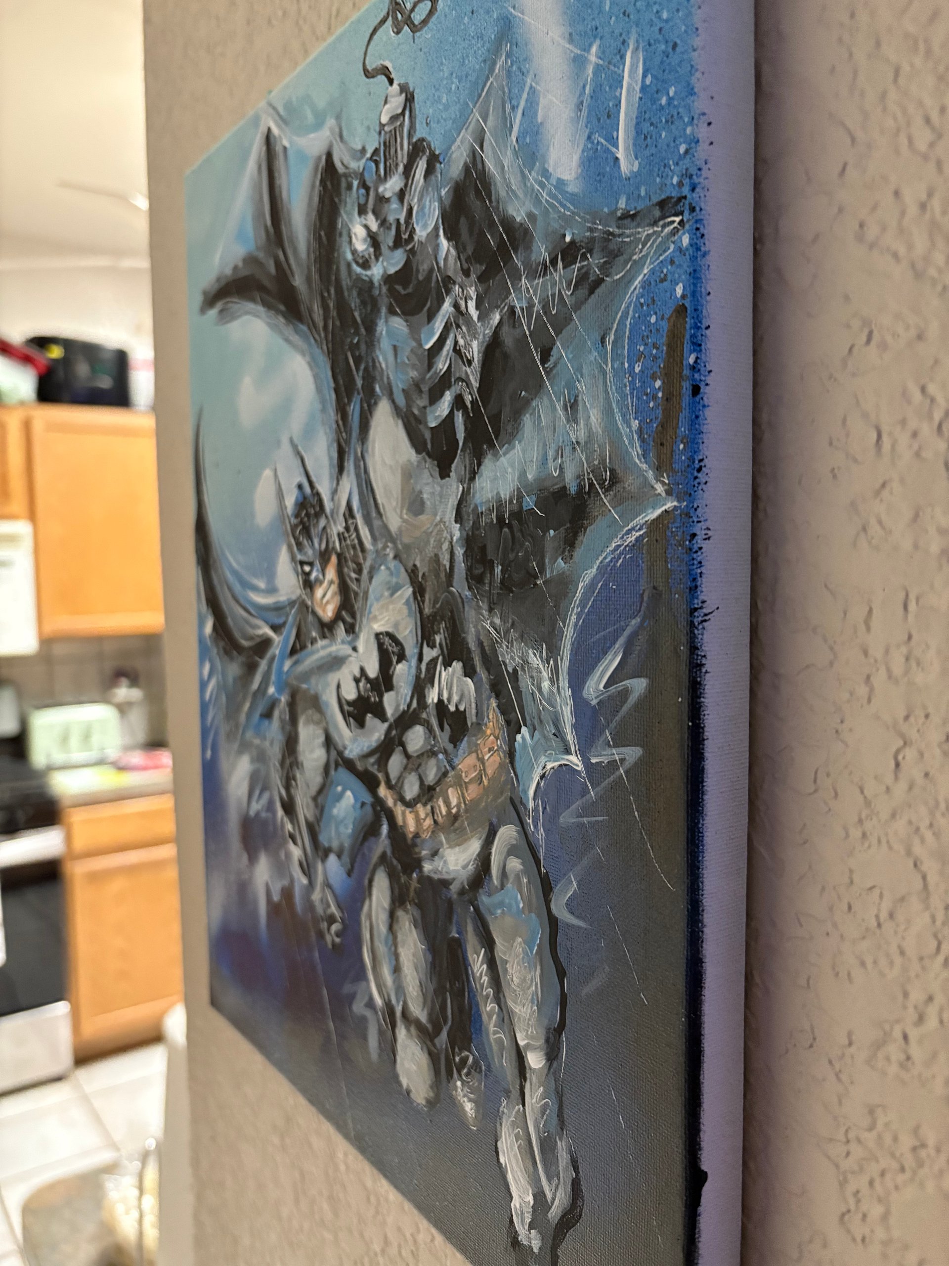 Canvas Prints of Batman Grappling in the Rain product image (3)