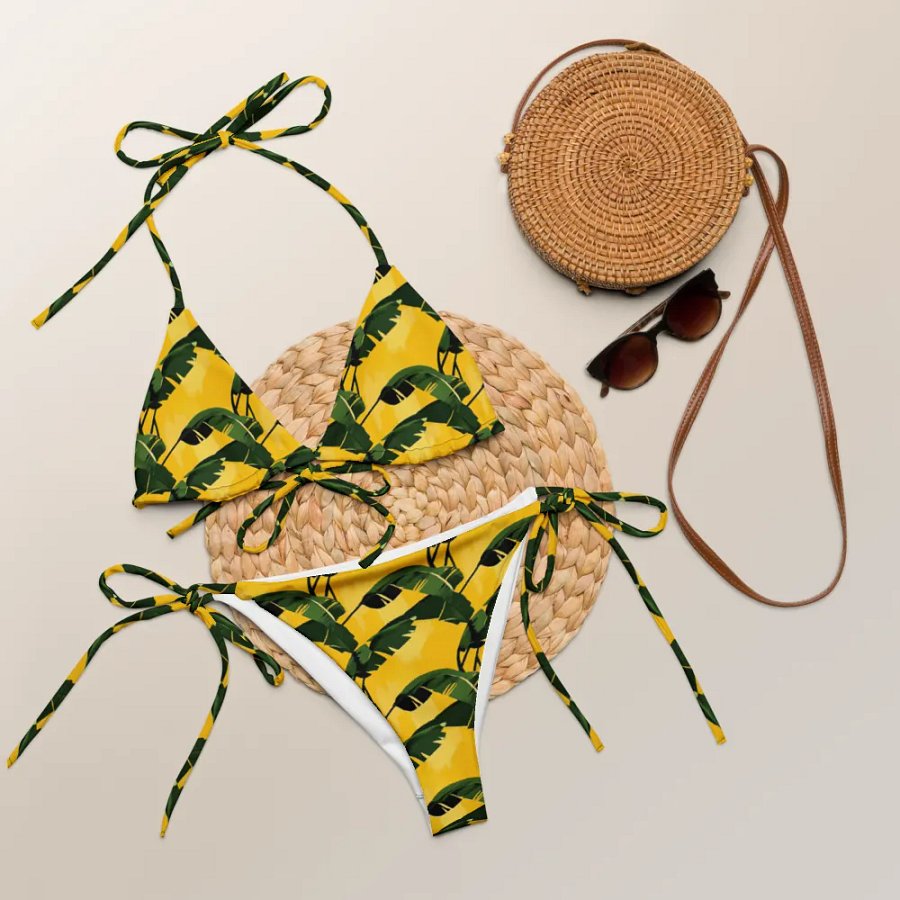 Sunny Leaves All-Over Bikini Set product image (5)
