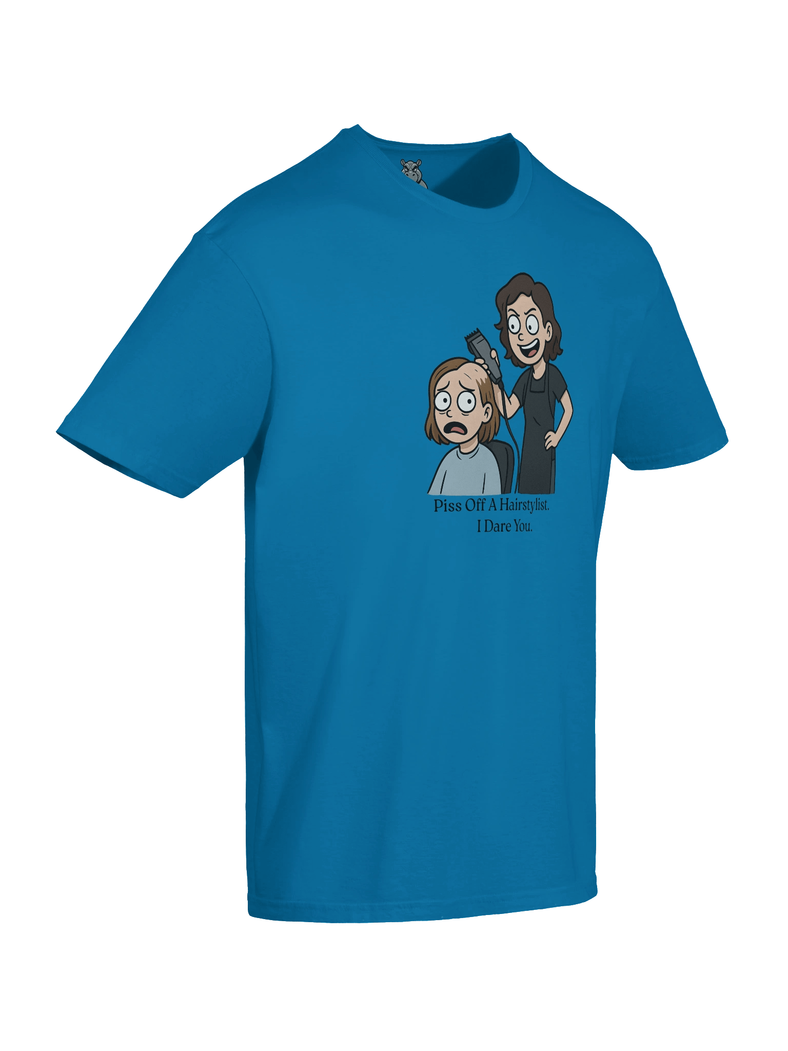 “Piss Off A Hair Stylist. I Dare You.” Funny Stylist T-Shirt | Sarcastic Hairdresser Shirt product image (4)