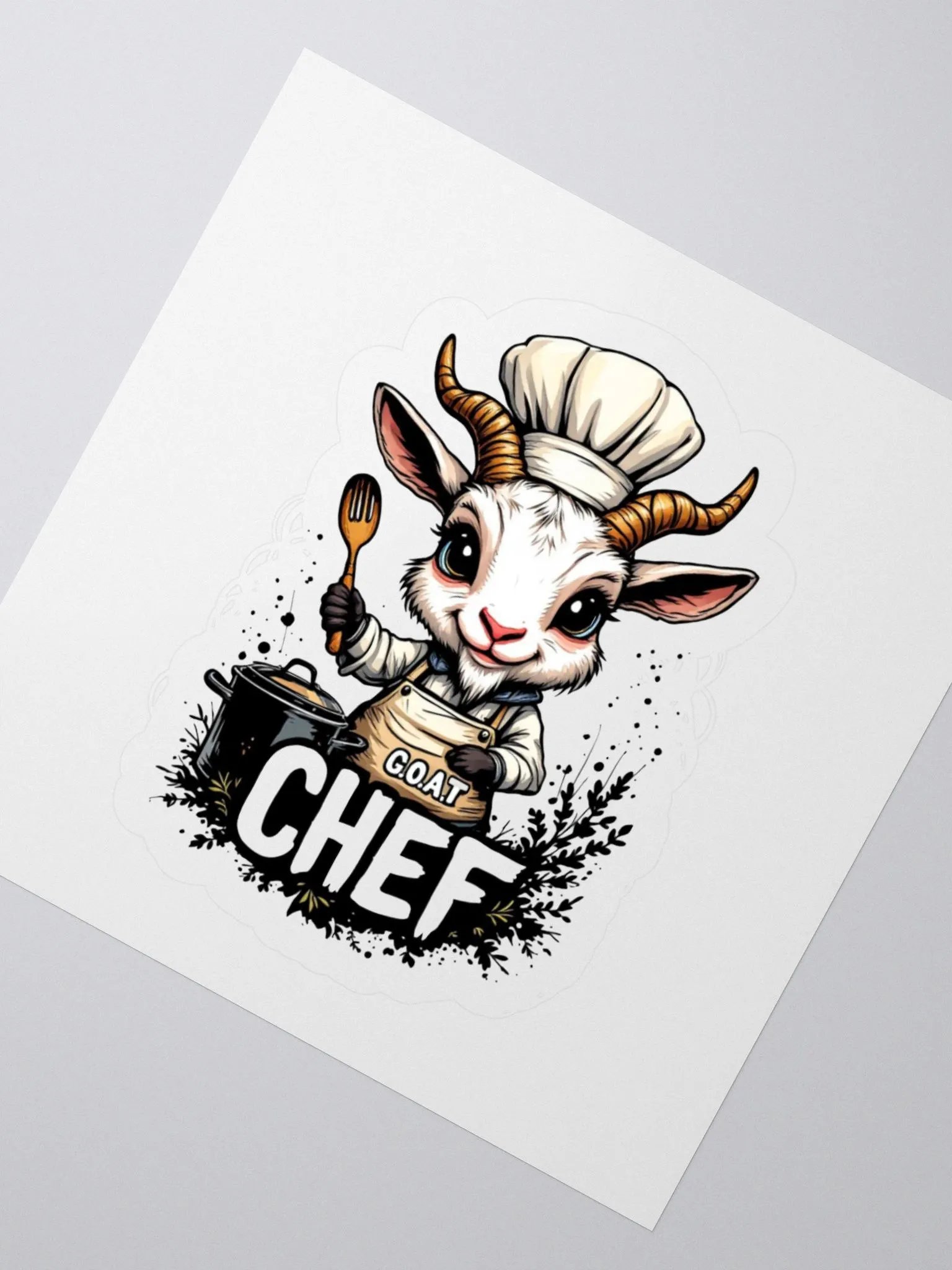 Baby G.O.A.T Chef Kiss Cut Stickers product image (4)