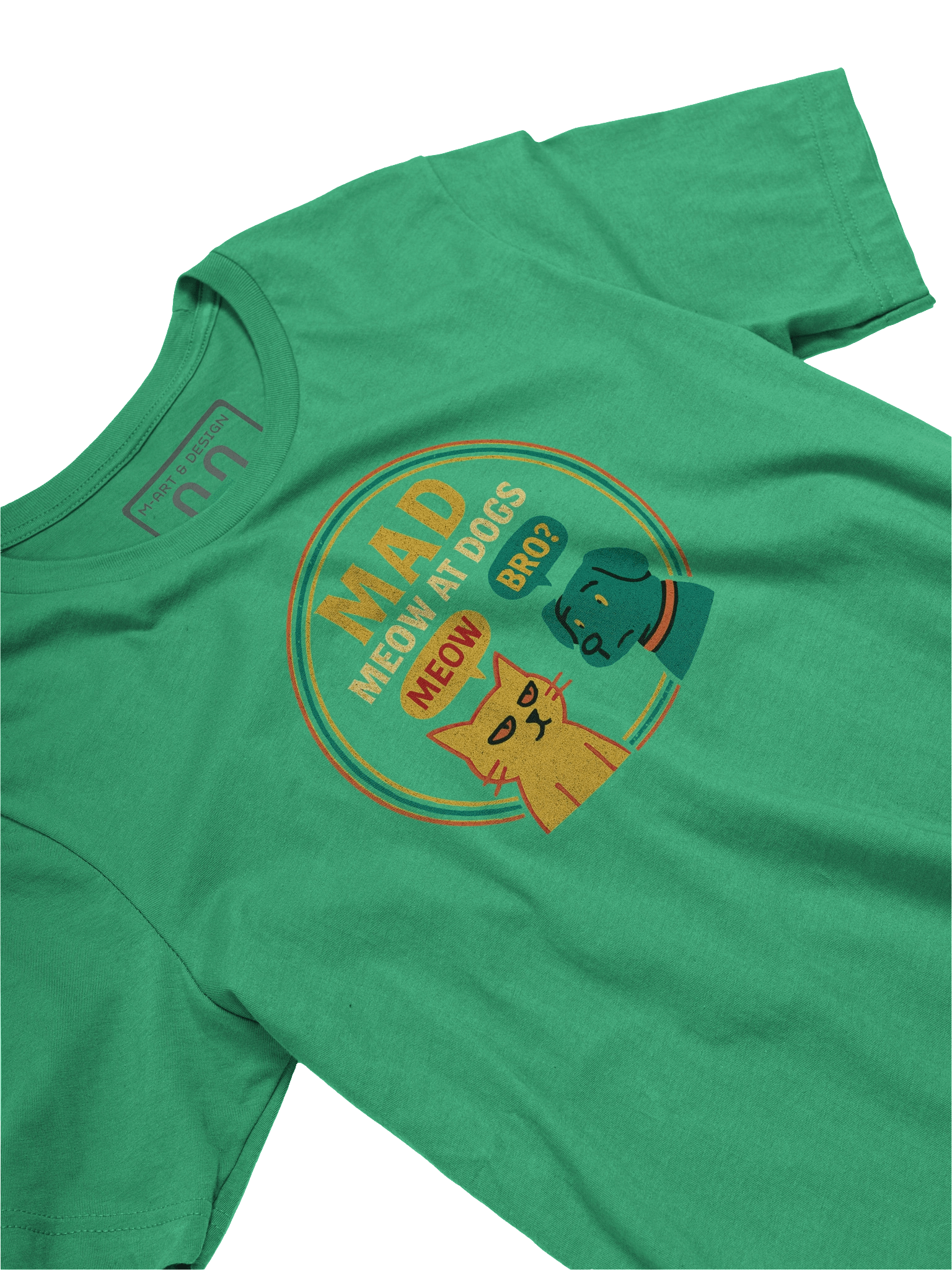 M – Meow At Dogs Funny Cartoon T-Shirt product image (15)