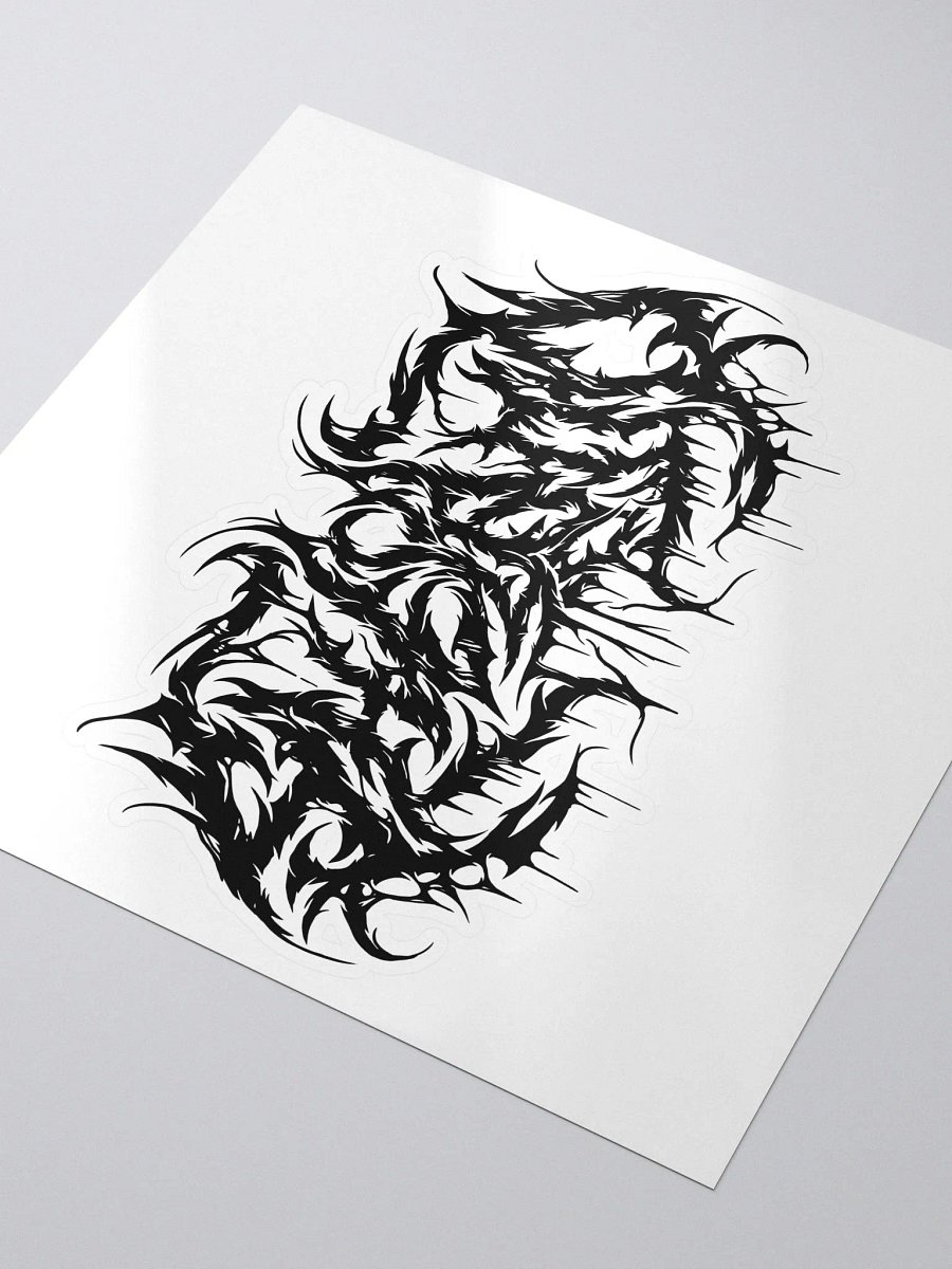 shelBOO Metal Logo Sticker - Black product image (3)
