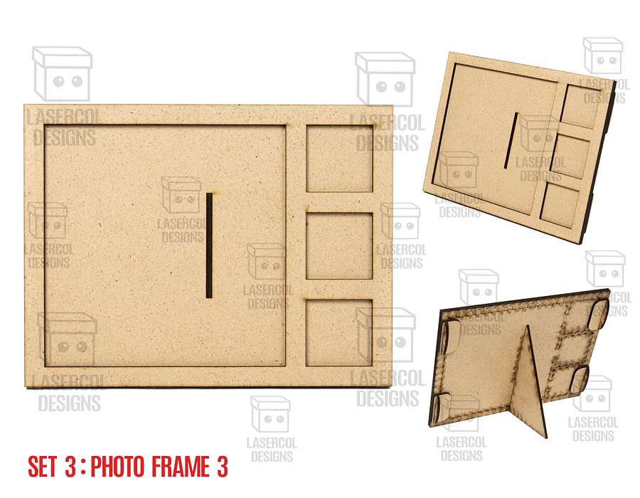 Photo Frames Set 3 (5 Styles) - Laser Cut Files product image (4)