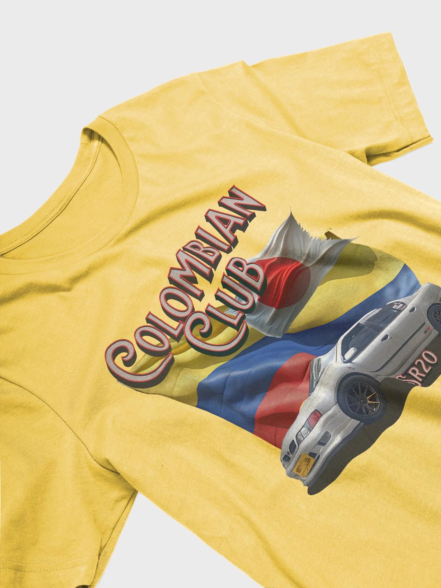 Colombian Club Flag and Japanese Car Club T-Shirt product image (2)