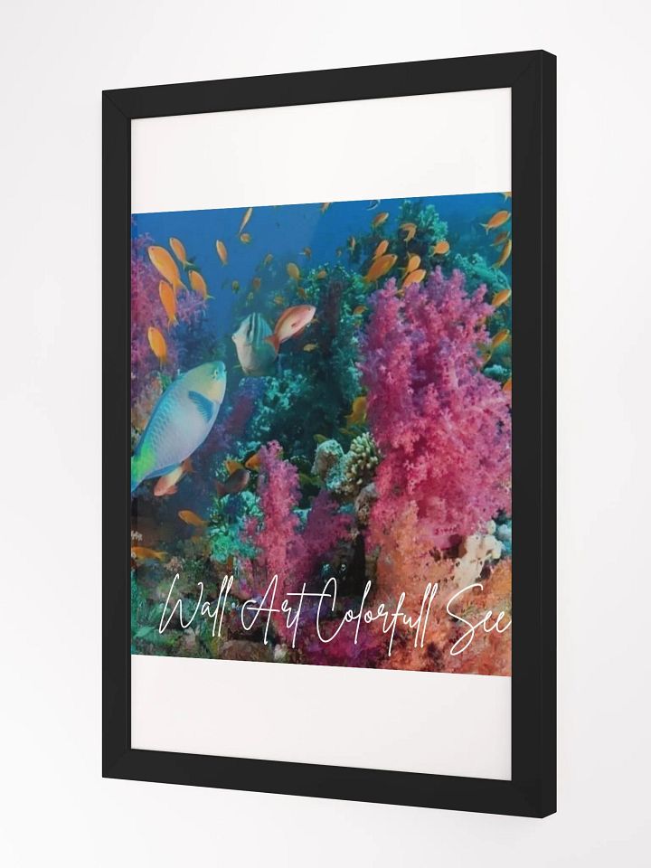 Art Colorful Ocean Framed High-Quality Matte Poster (in) product image (2)